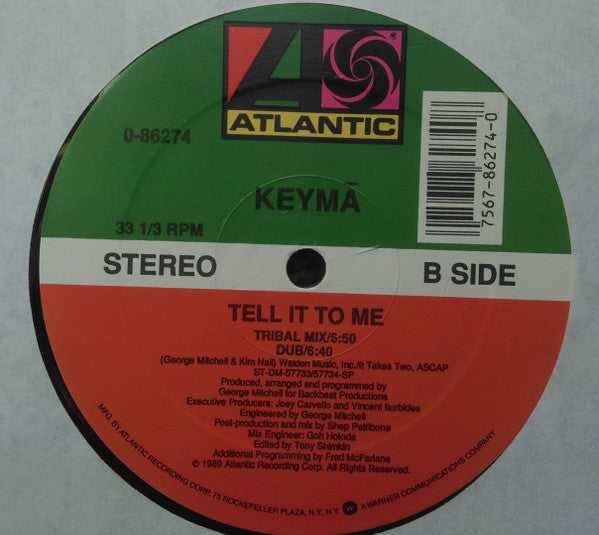 Keyma : Tell It To Me (12")