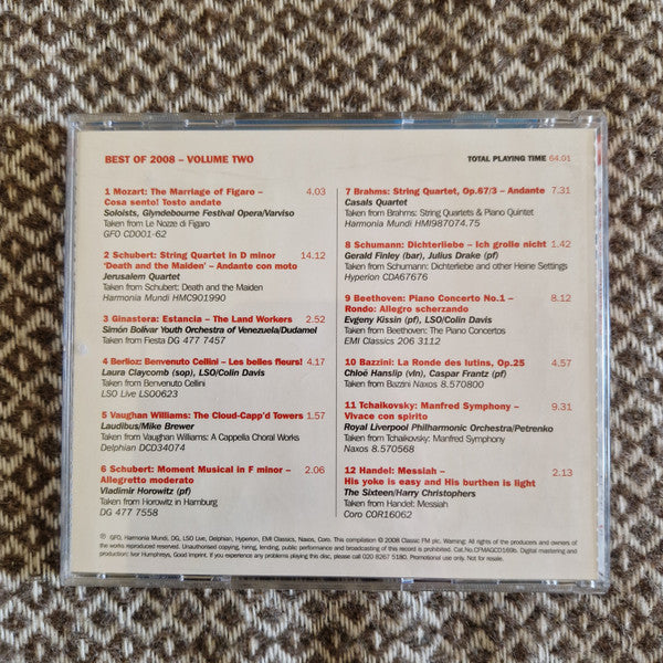 Various : Best Of 2008  Volume Two (CD, Comp, Promo)