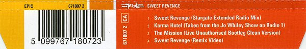 Spooks : Sweet Revenge (CD, Single, Enh)