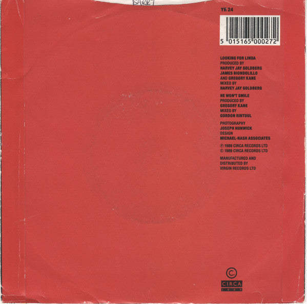 Hue & Cry : Looking For Linda (7", Single, Sil)