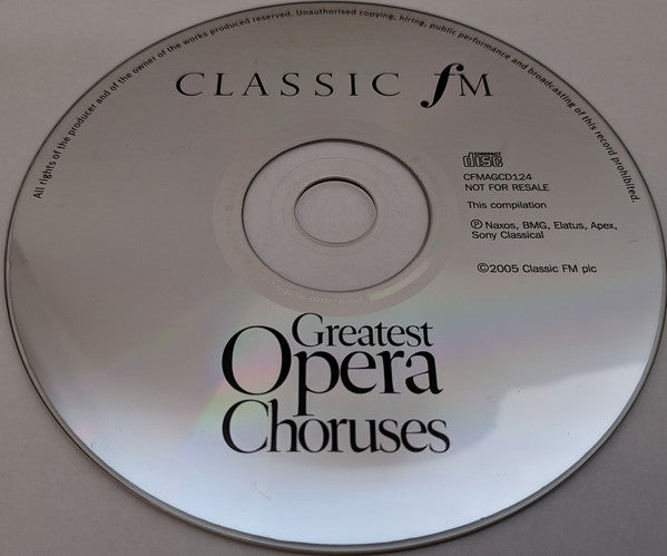 Various : Greatest Opera Choruses (CD, Comp, Promo)