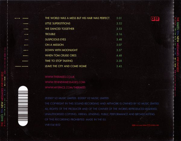 The Rakes : Ten New Messages (CD, Album)