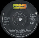 Rose Royce : It Makes You Feel Like Dancin' (7", Single)