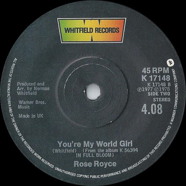 Rose Royce : It Makes You Feel Like Dancin' (7", Single)