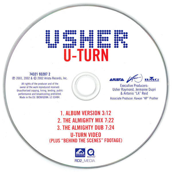 Usher : U-Turn (CD, Single, Enh, Ltd)