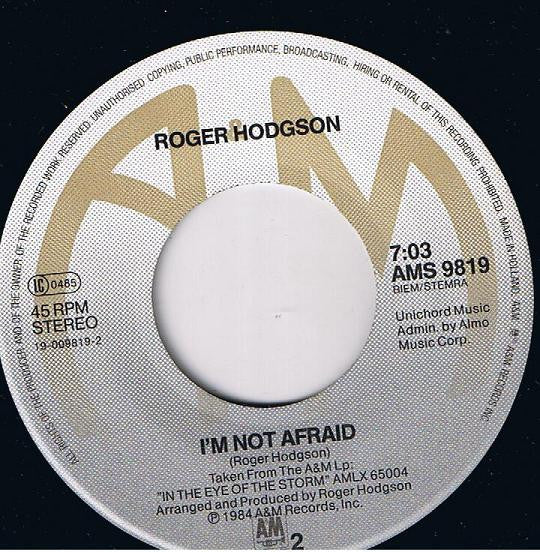 Roger Hodgson : In Jeopardy (Edit) (7", Single)