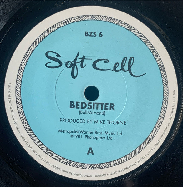 Soft Cell : Bedsitter (7", Single, Pap)