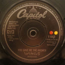 Wings (2) : Letting Go (7", Single)