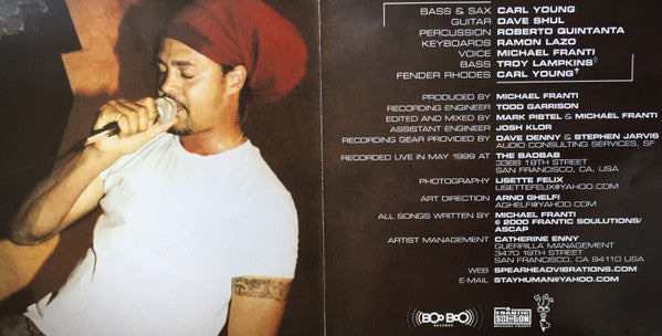 Michael Franti : Live At The Baobab (CD, Album)