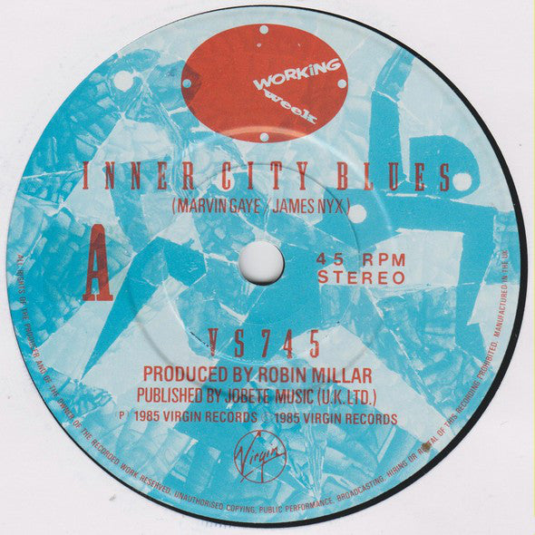 Working Week : Inner City Blues (7", Single)