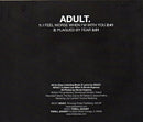 ADULT. : CD Single (CDr, Single, Promo)