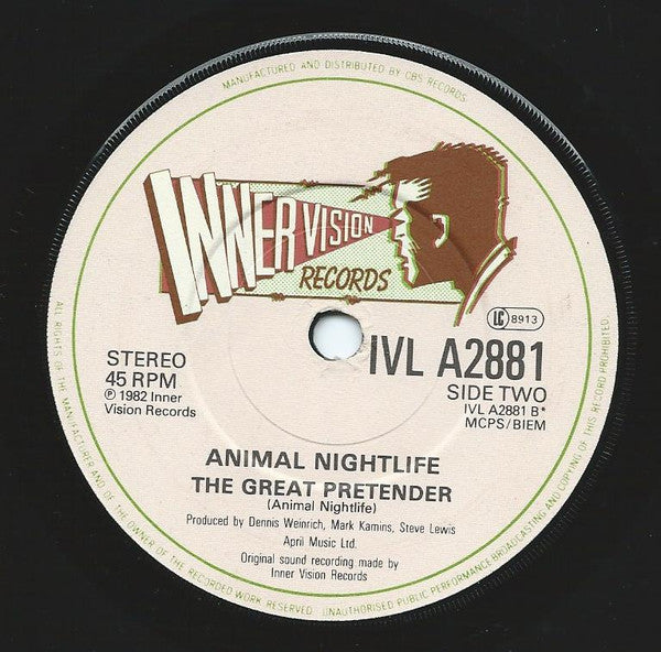 Animal Nightlife : Love Is Just The Great Pretender /  The Great Pretender (7", Single)