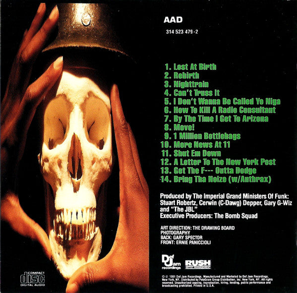 Public Enemy : Apocalypse 91... The Enemy Strikes Black (CD, Album, RE)