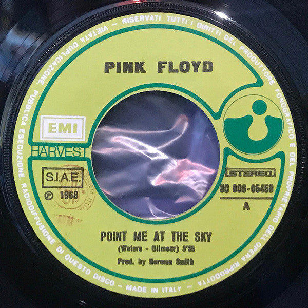 Pink Floyd : Point Me At The Sky (7", Single, RE, Gre)