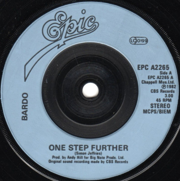 Bardo : One Step Further (7", Single, Blu)