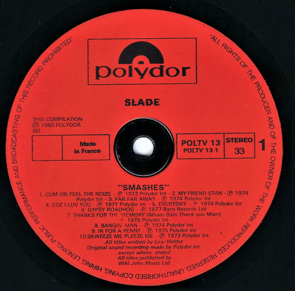 Slade : Smashes (LP, Comp)