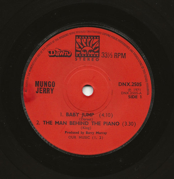 Mungo Jerry : Baby Jump (7", Maxi)