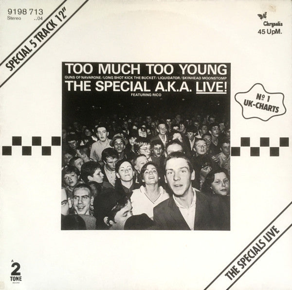 The Specials Featuring Rico Rodriguez : Too Much Too Young (12", Maxi)