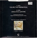 Chicago (2) : You're The Inspiration (7", Single, Pap)