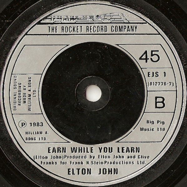 Elton John : I'm Still Standing (7", Single, Sil)