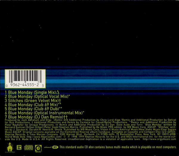 Orgy : Blue Monday (CD, Maxi, Enh, FLP)