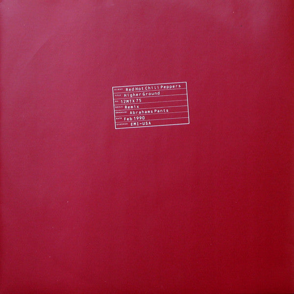 Red Hot Chili Peppers : Higher Ground (12", Single)