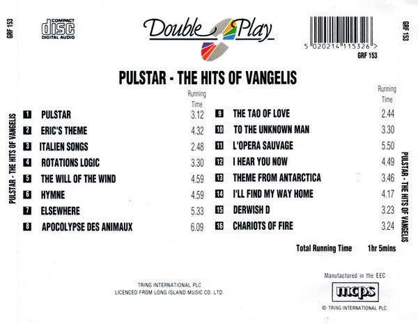 Pulstar (3) : The Hits Of Vangelis (CD, Album)
