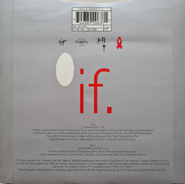 Janet Jackson : If (7")