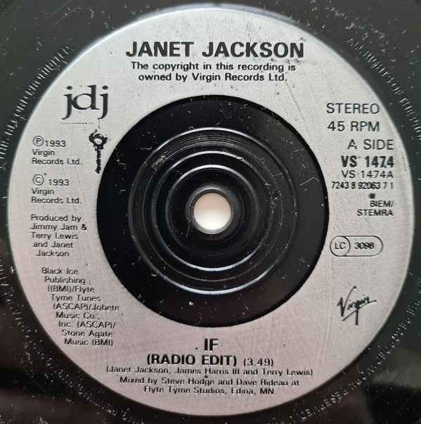 Janet Jackson : If (7")