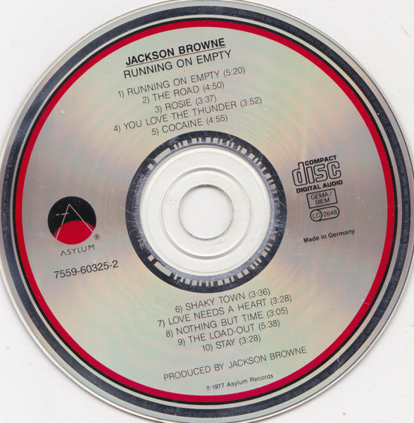Jackson Browne : Running On Empty (CD, Album, RE)
