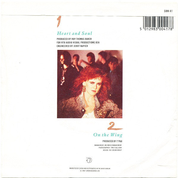 T'Pau : Heart And Soul (7", Single)