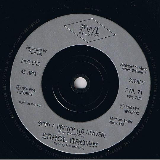 Errol Brown : Send A Prayer (To Heaven) (7", Single)