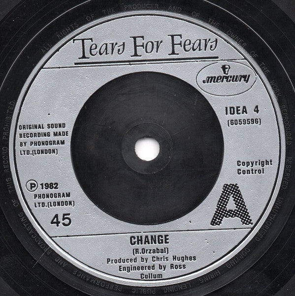 Tears For Fears : Change (7", Single, Sil)