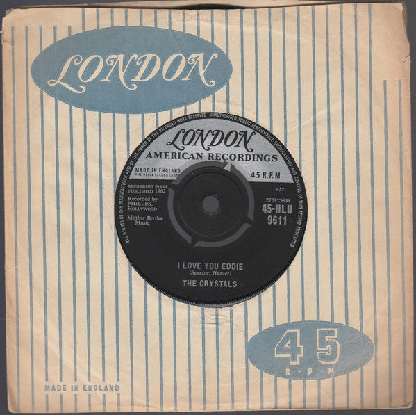 The Crystals : He's A Rebel (7", Single)