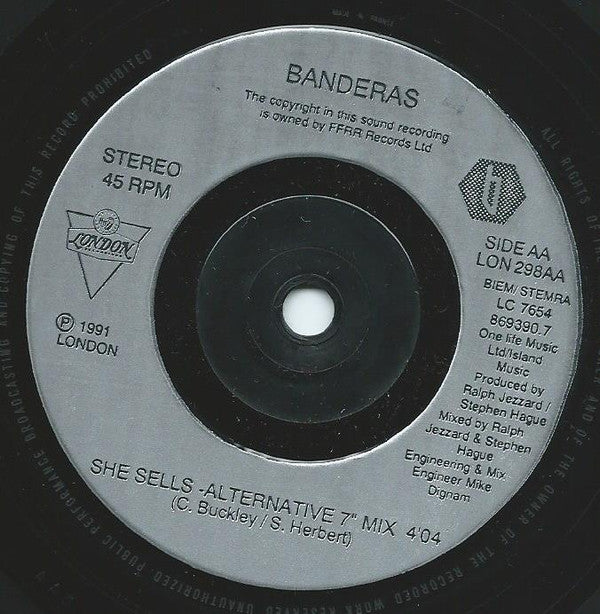 Banderas : She Sells (7", Single)