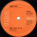 Perry Como : And I Love You So (7", Sol)
