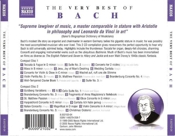 Johann Sebastian Bach : The Very Best Of Bach (2xCD, Comp)