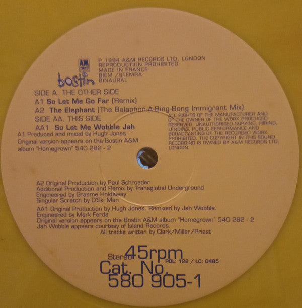 Dodgy : So Let Me Go Far (12", Yel)