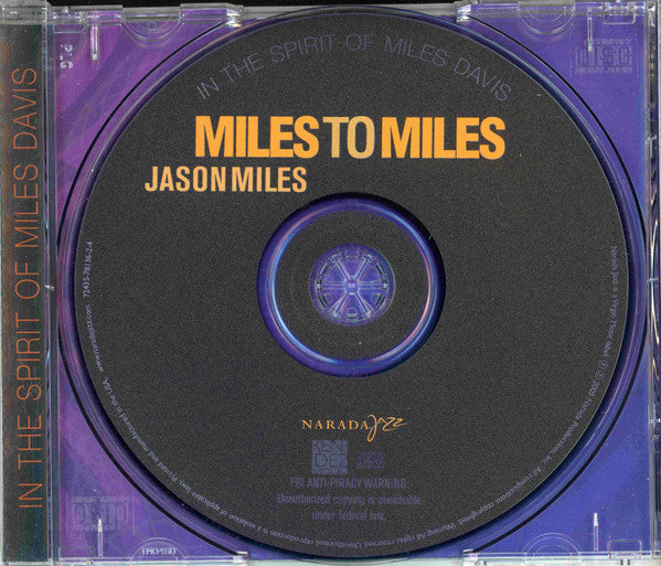 Jason Miles : Miles To Miles (CD, Album, Copy Prot.)