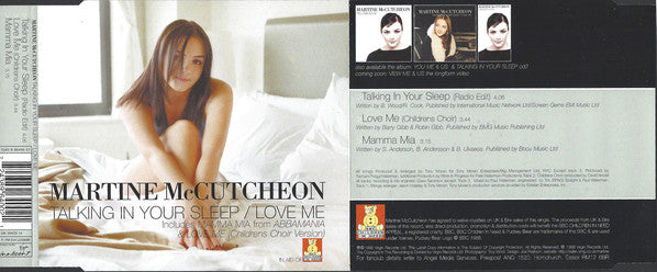 Martine McCutcheon : Talking In Your Sleep / Love Me (CD, Single, CD1)