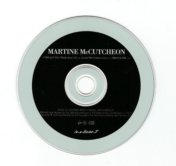 Martine McCutcheon : Talking In Your Sleep / Love Me (CD, Single, CD1)