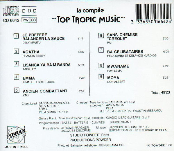 Top Tropic Music : La Compile.. Top Tropic Music (CD, Comp)