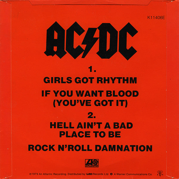 AC/DC : Girls Got Rhythm (7", EP)