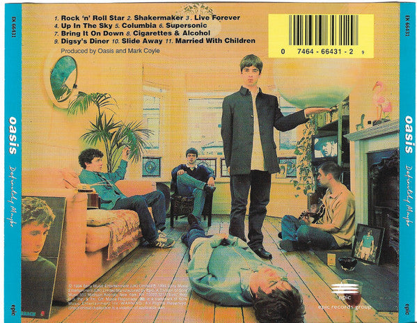 Oasis (2) : Definitely Maybe (CD, Album, RP)