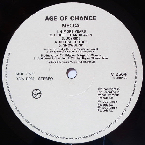 Age Of Chance : Mecca (LP)