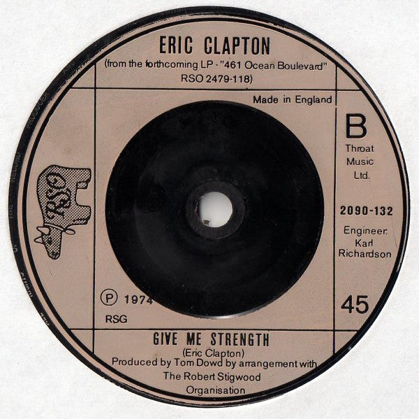 Eric Clapton : I Shot The Sheriff (7")