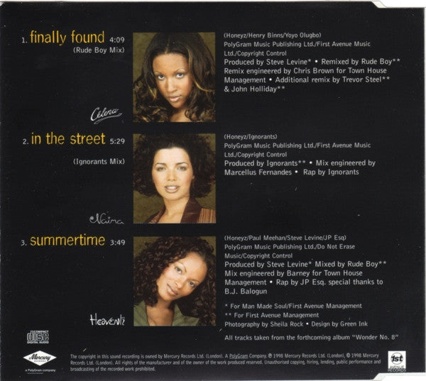 Honeyz : Finally Found (CD, Single, CD1)