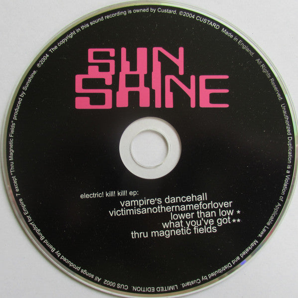 Sunshine (6) : Electric! Kill! Kill! EP (CD, EP, Ltd)