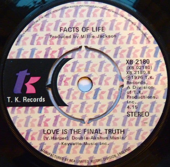 Facts Of Life : Sometimes (7")