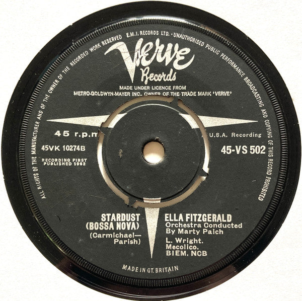 Ella Fitzgerald : Desafinado (Slightly Out Of Tune) (7", Single)